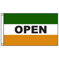 Open 3' x 5' Message Flag with Heading and Grommets